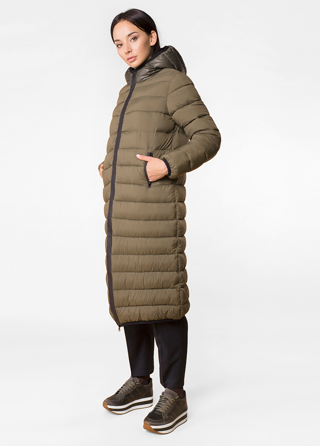 Оливковая (хаки) зимняя куртка MR 520