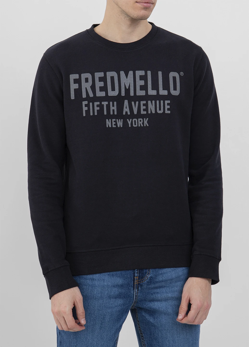 Чорний демісезонний джемпер Fred Mello