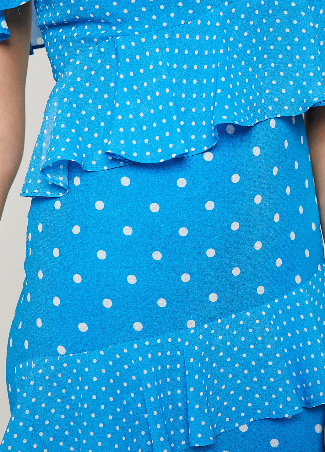 Блакитна кежуал сукня KOTON в горошок