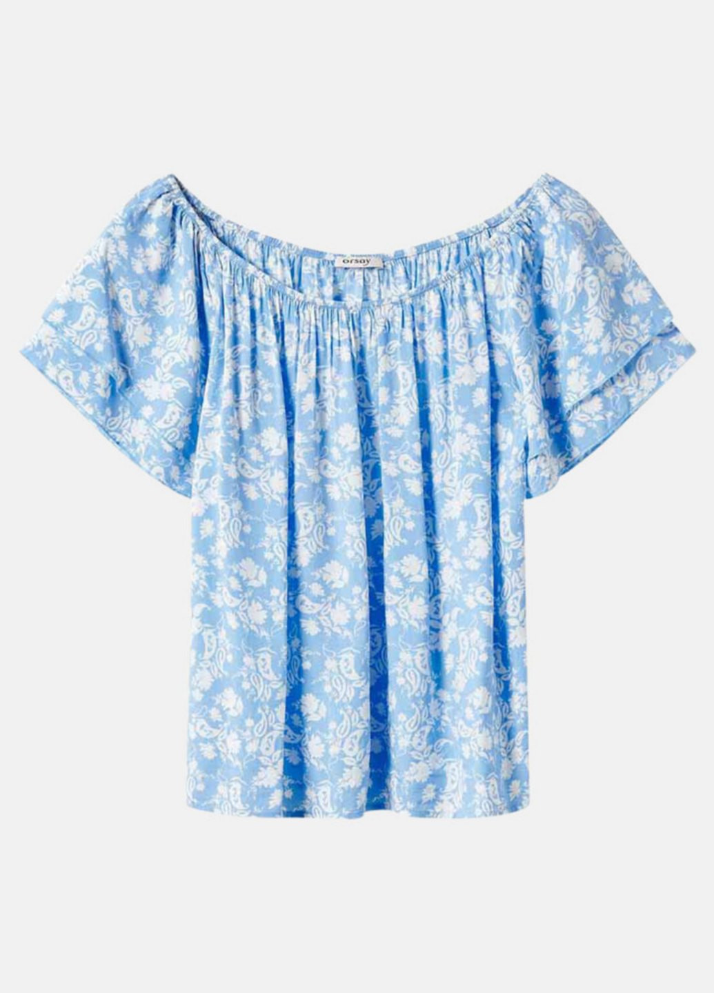 Голубая летняя блуза Orsay