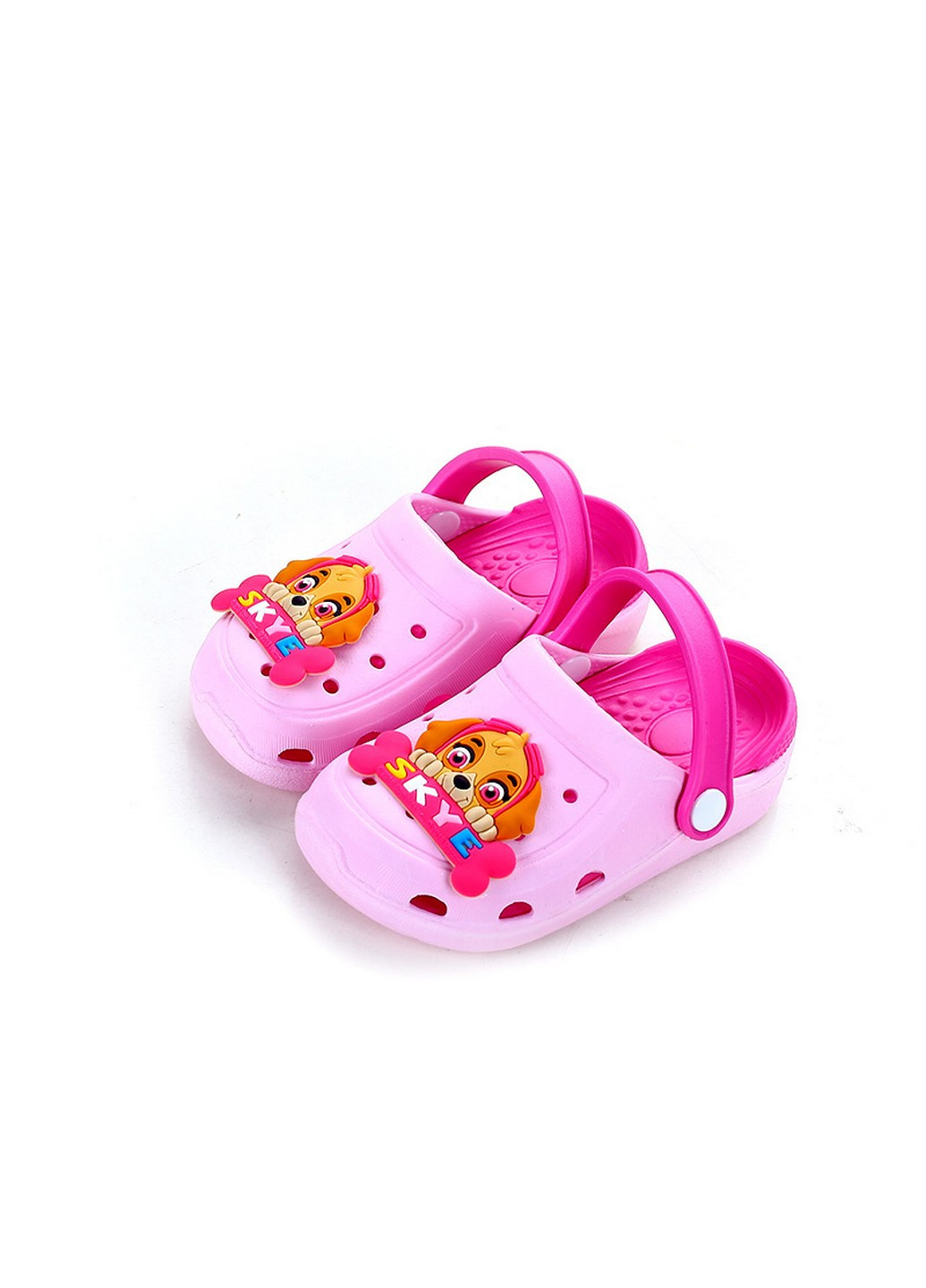 Розовые стильные кроксы щенячий патруль для девочки DobraMAMA