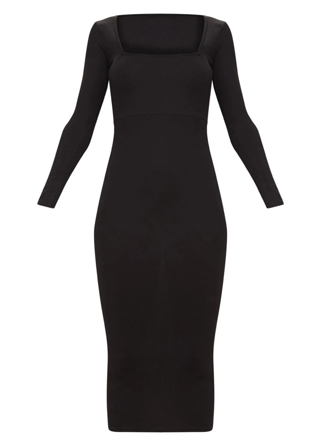 Черное кэжуал платье футляр PrettyLittleThing однотонное