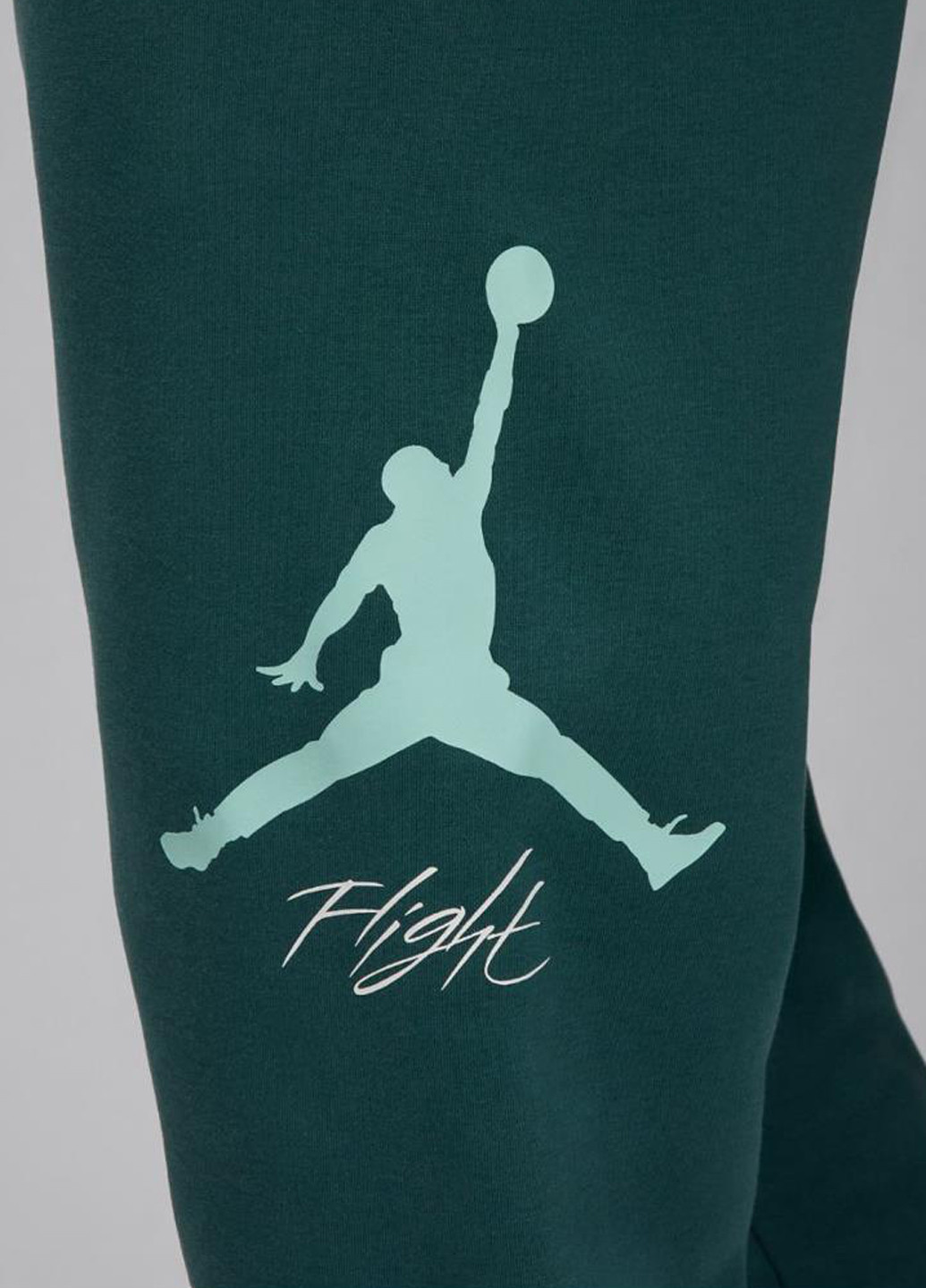 Зеленые спортивные демисезонные джоггеры брюки Jordan