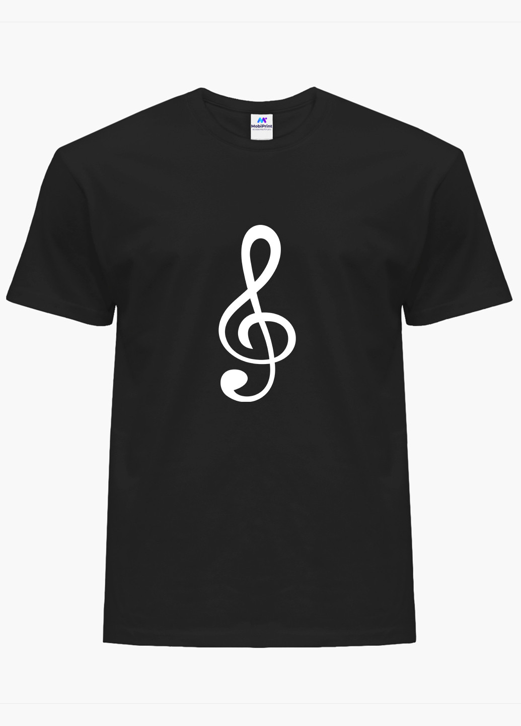 Футболка женская Скрипичный ключ (Treble clef) (8976-2086) XXL MobiPrint - (227212222)