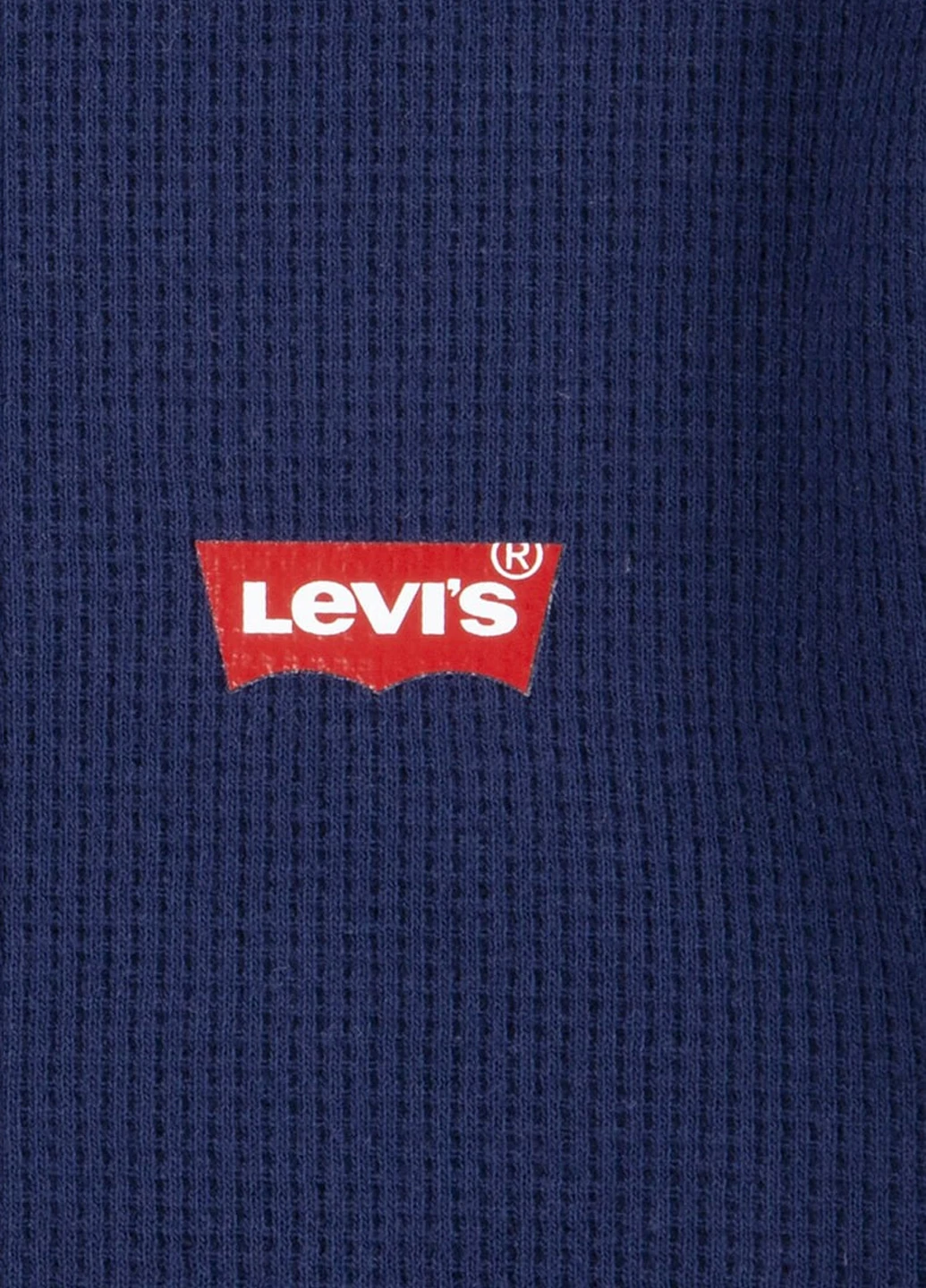 Синий демисезонный кэжуал лонгслив Levi's однотонный
