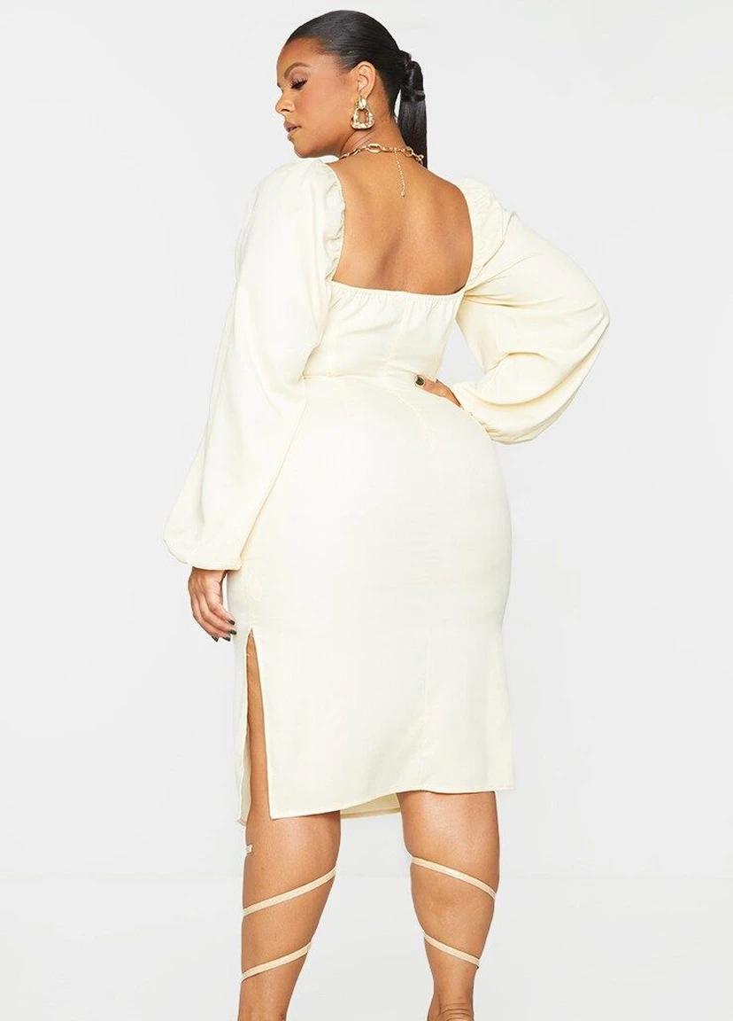 Жовтий кежуал сукня PrettyLittleThing однотонна