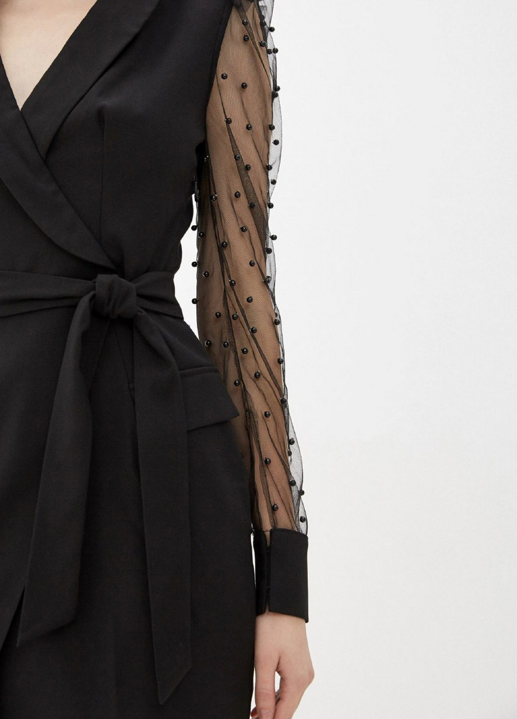Черное коктейльное платье футляр Gepur