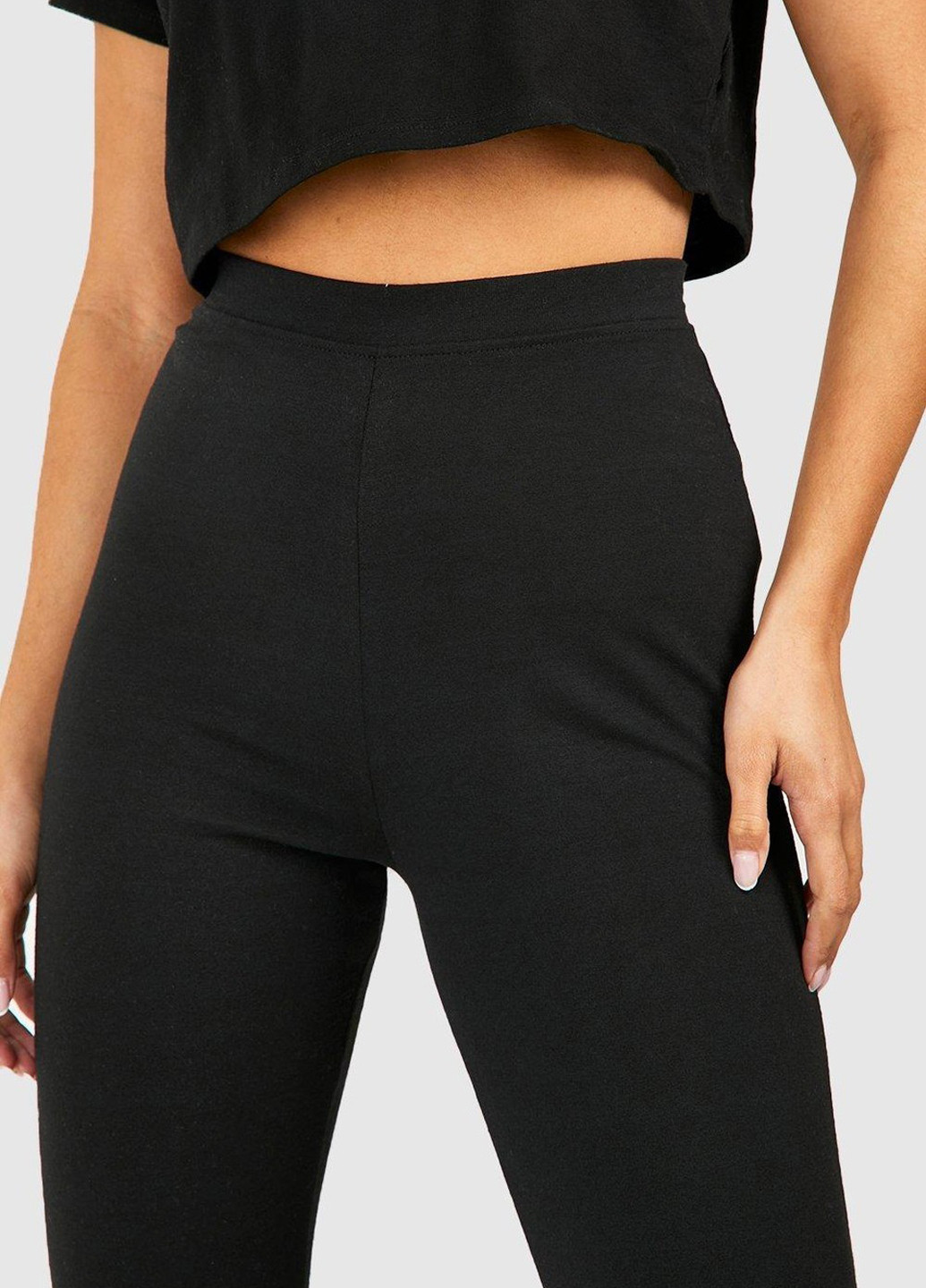 Черные демисезонные леггинсы Boohoo