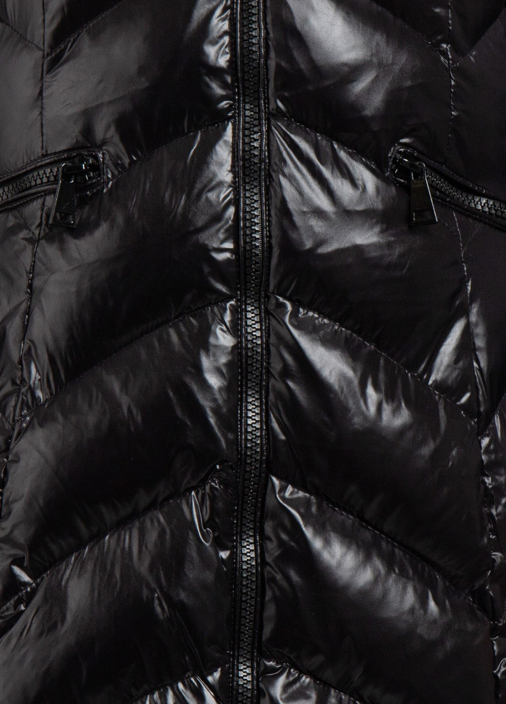 Черная зимняя черная стеганая куртка с капюшоном Macleria
