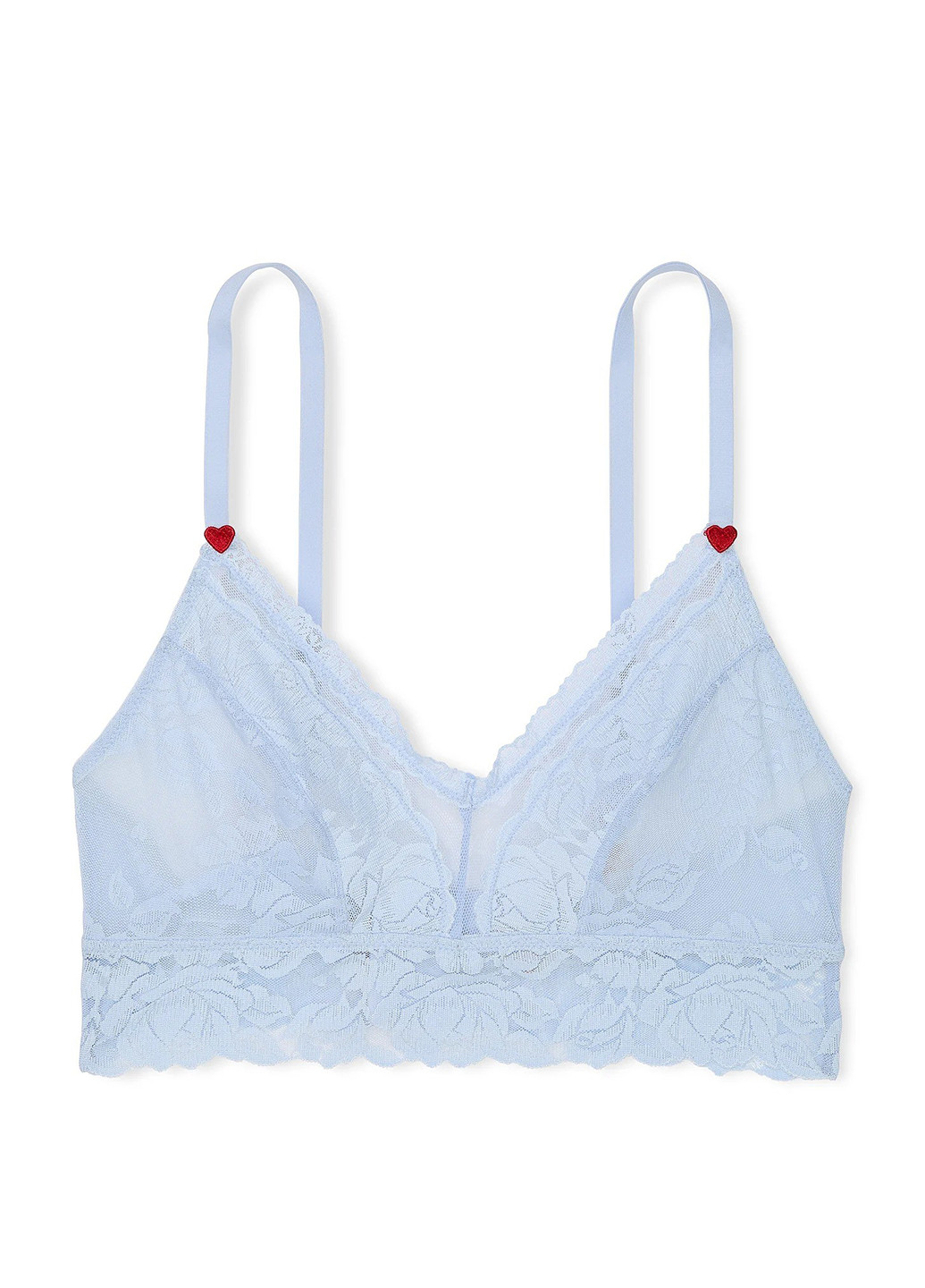 Голубой бралетт бюстгальтер Victoria's Secret без косточек полиамид