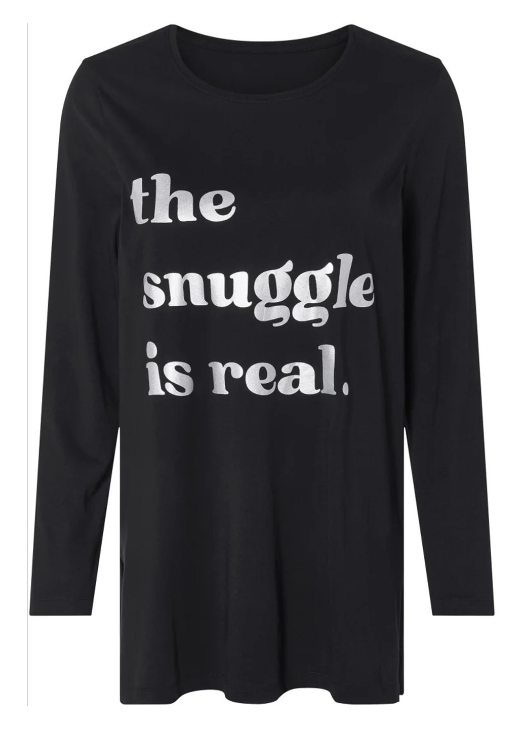 Чорна всесезон піжама (лонгслів, штани) лонгслів + брюки Esmara