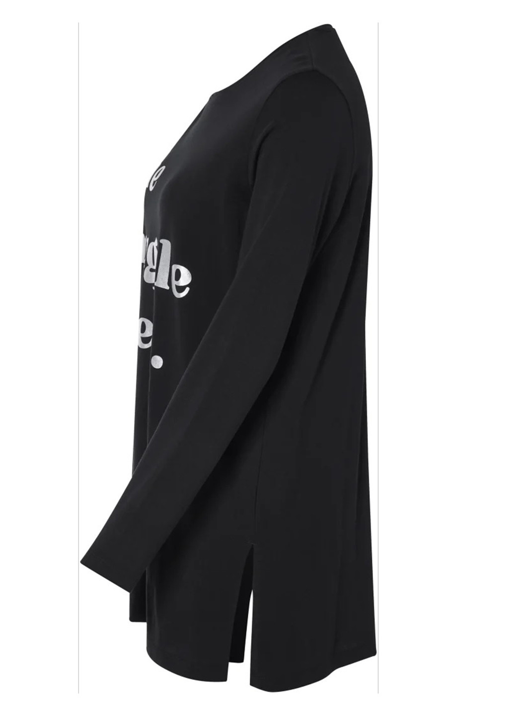 Чорна всесезон піжама (лонгслів, штани) лонгслів + брюки Esmara