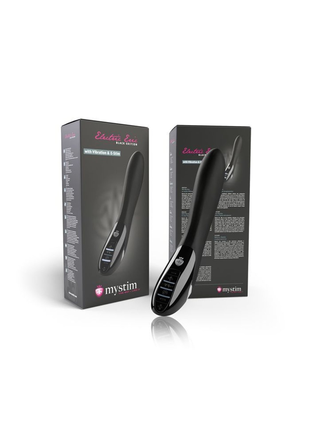 Вибратор с электростимуляцией Electric Eric eStim Black Mystim (253597093)