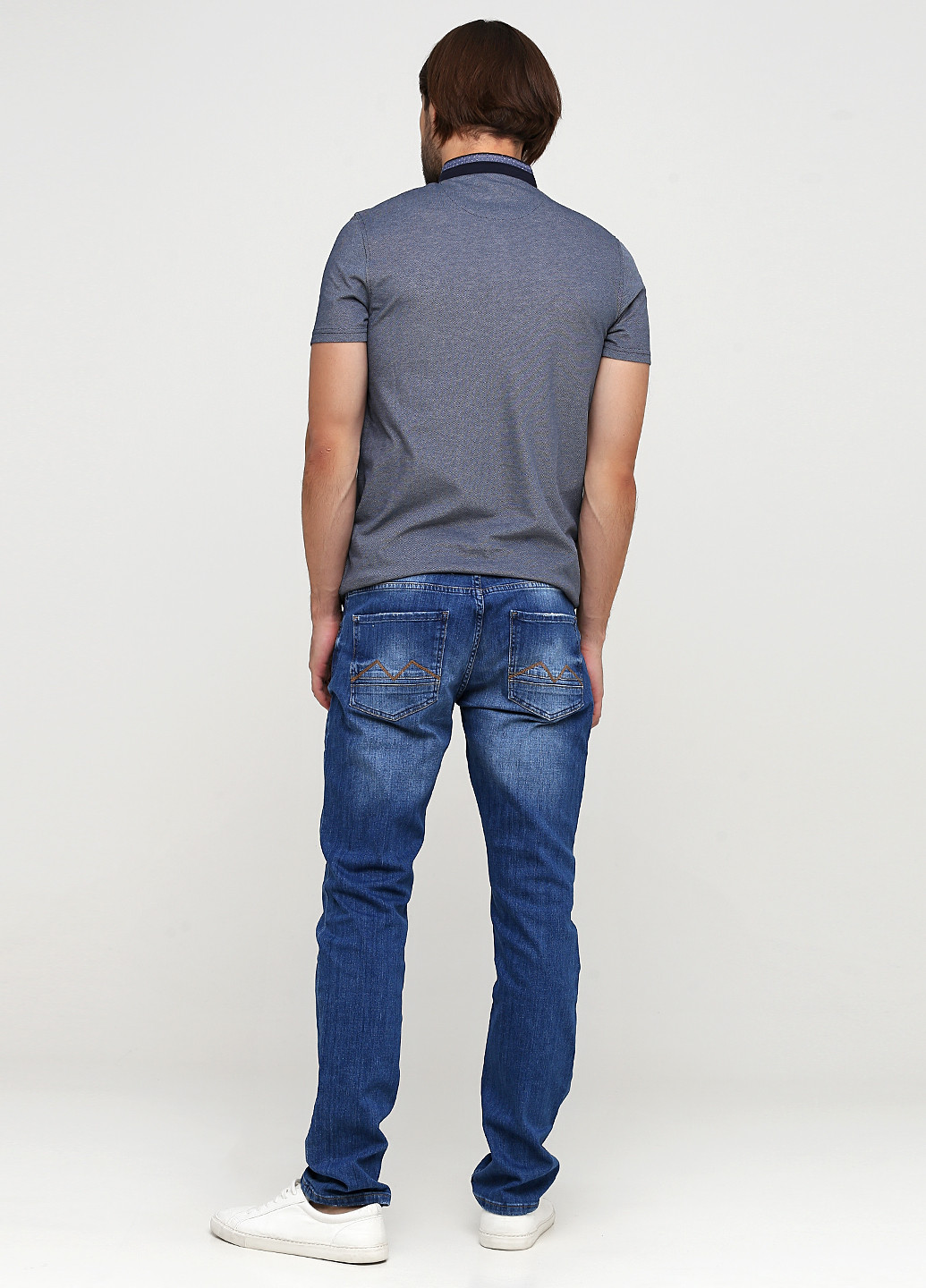 Темно-синие демисезонные слим джинсы Madoc Jeans