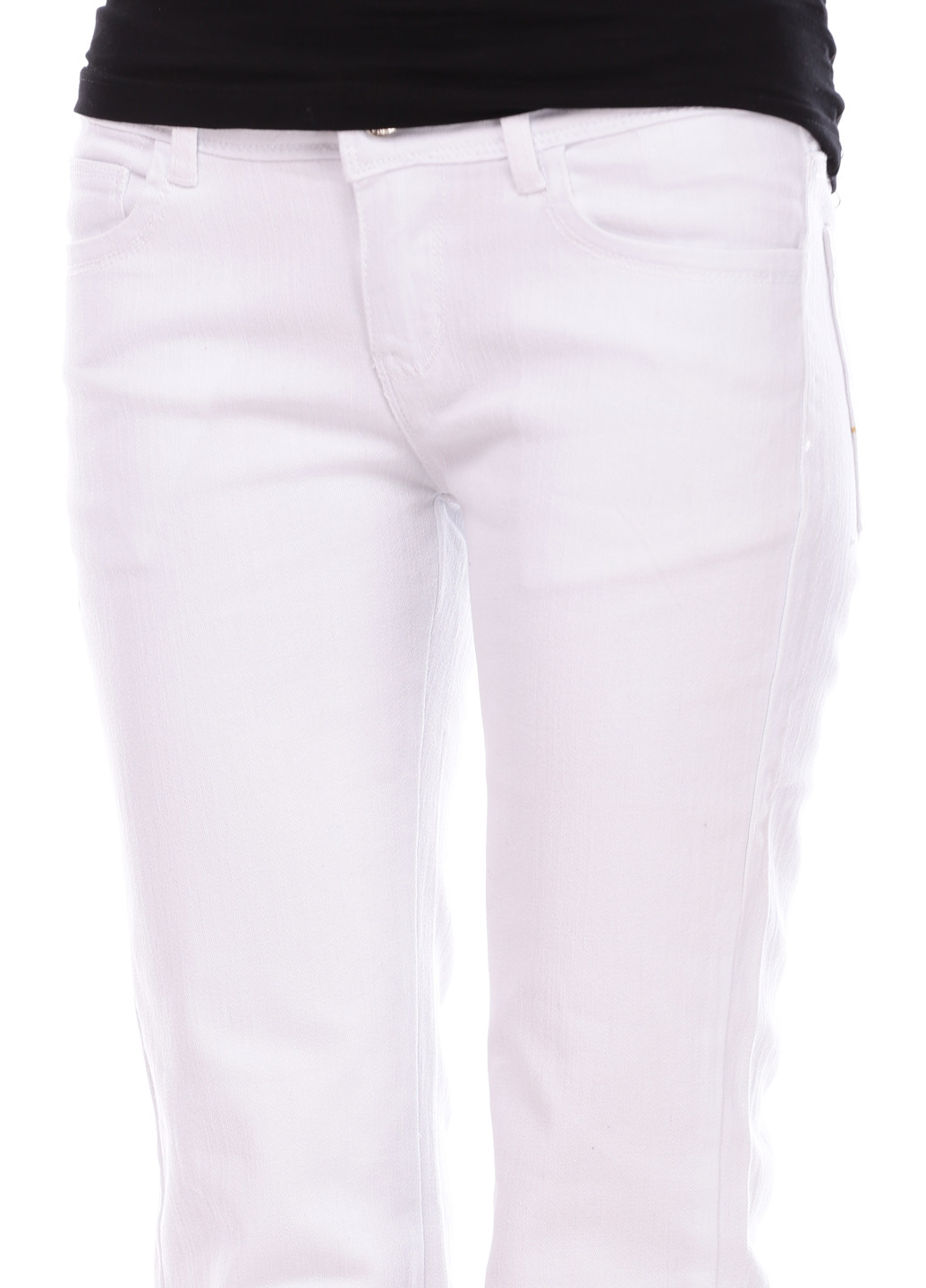 Белые кэжуал демисезонные клеш брюки Seven