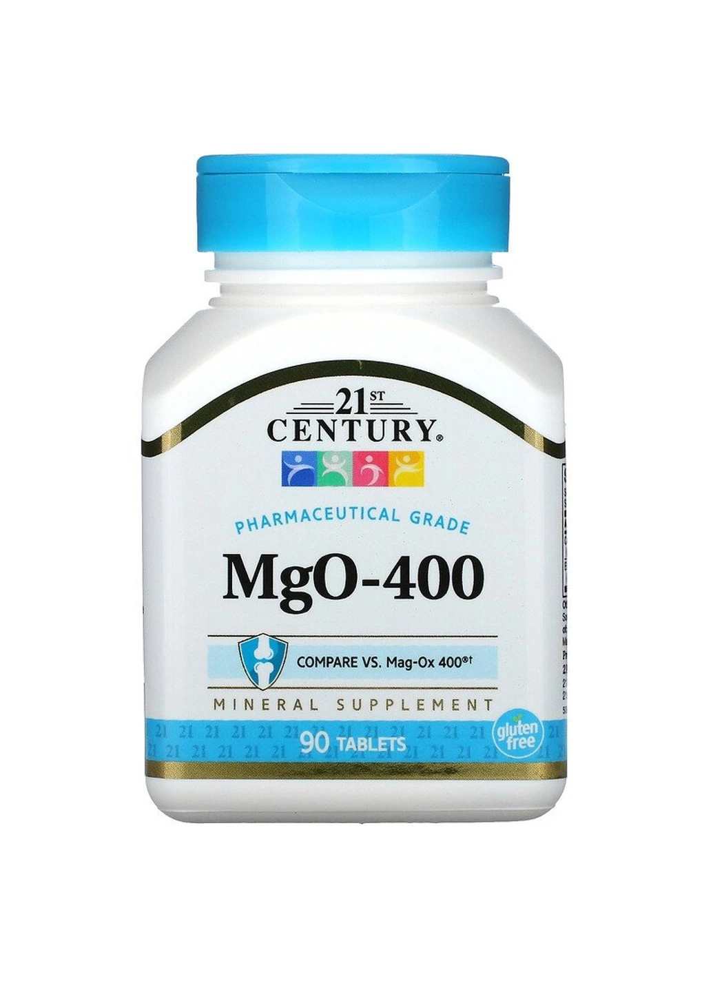 Оксид магнію MgO-400 90 таблеток 21st Century (255408758)