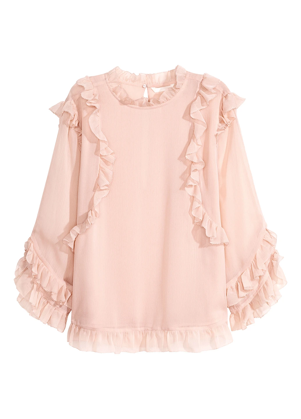 Блідо-рожева блуза H&M