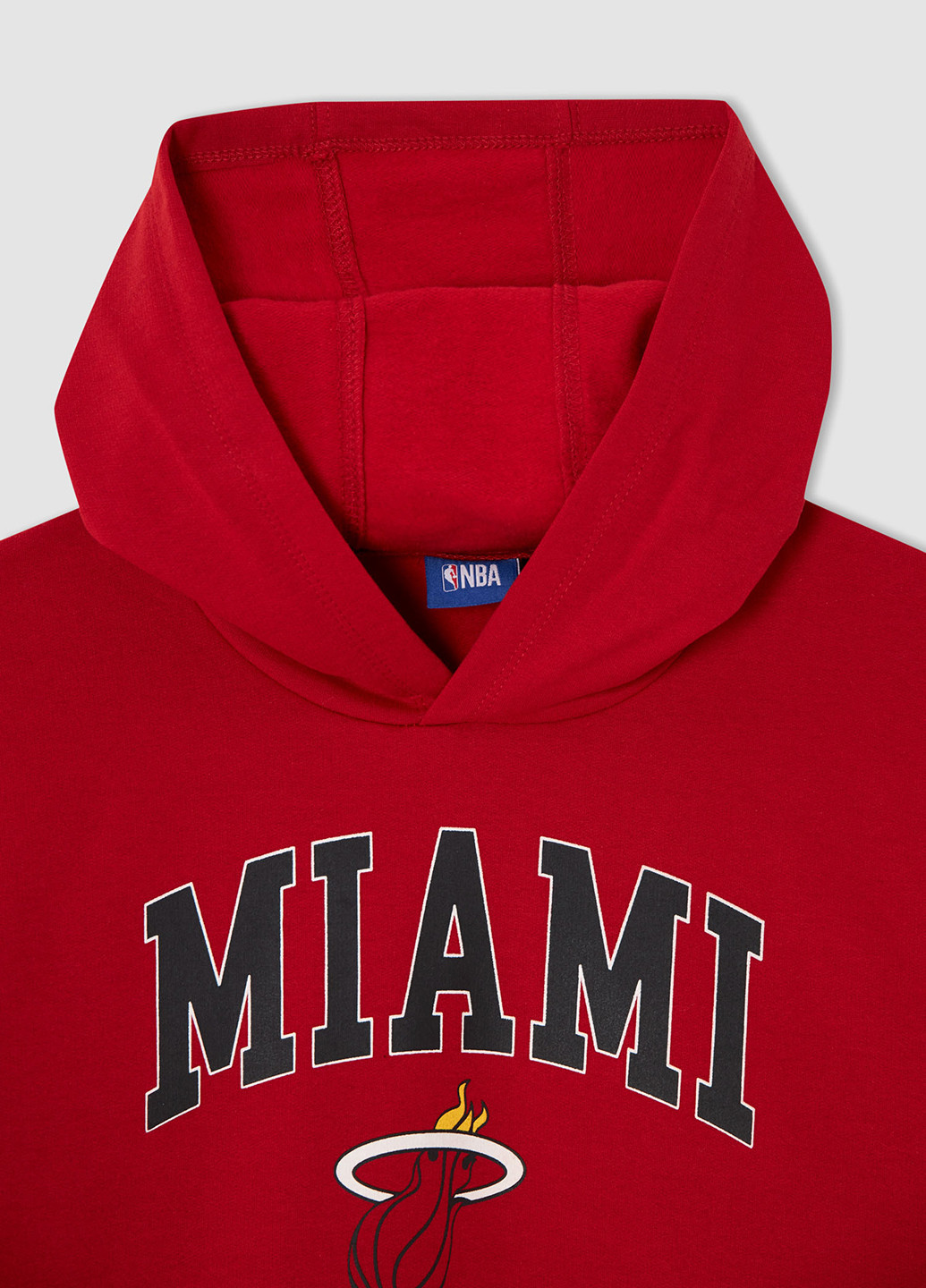 Miami Heat DeFacto Свитшот надписи красные кэжуалы трикотаж, хлопок