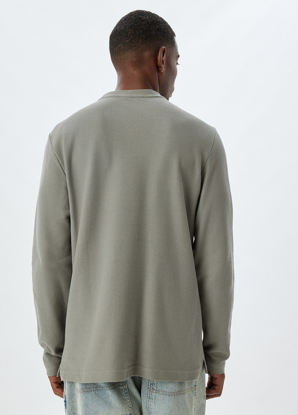 Серый демисезонный кэжуал лонгслив KOTON однотонный