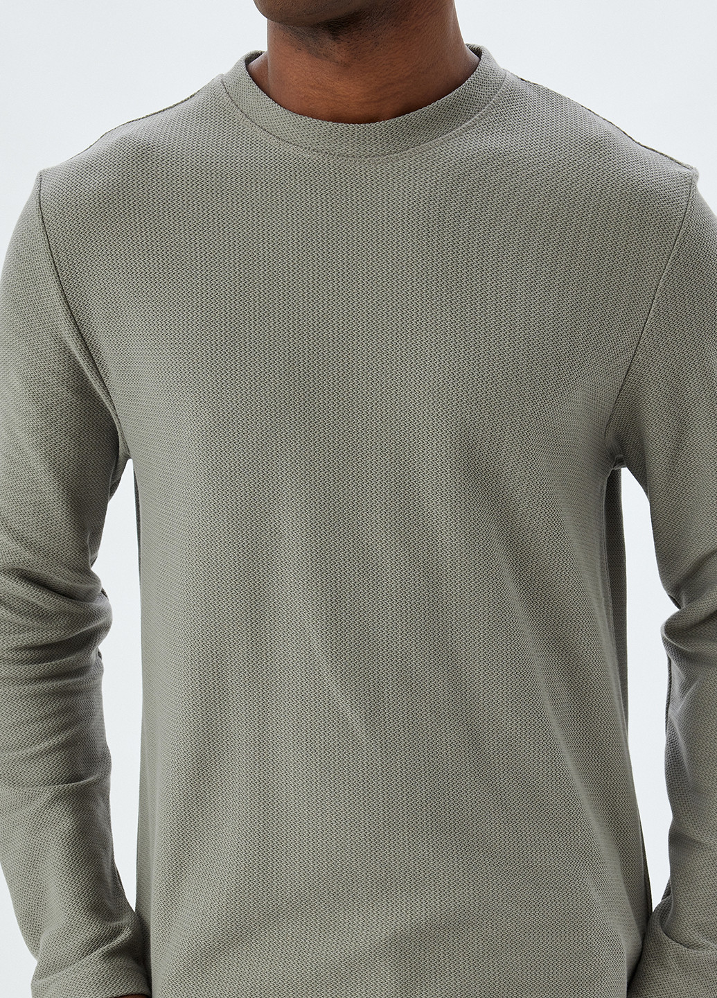 Серый демисезонный кэжуал лонгслив KOTON однотонный