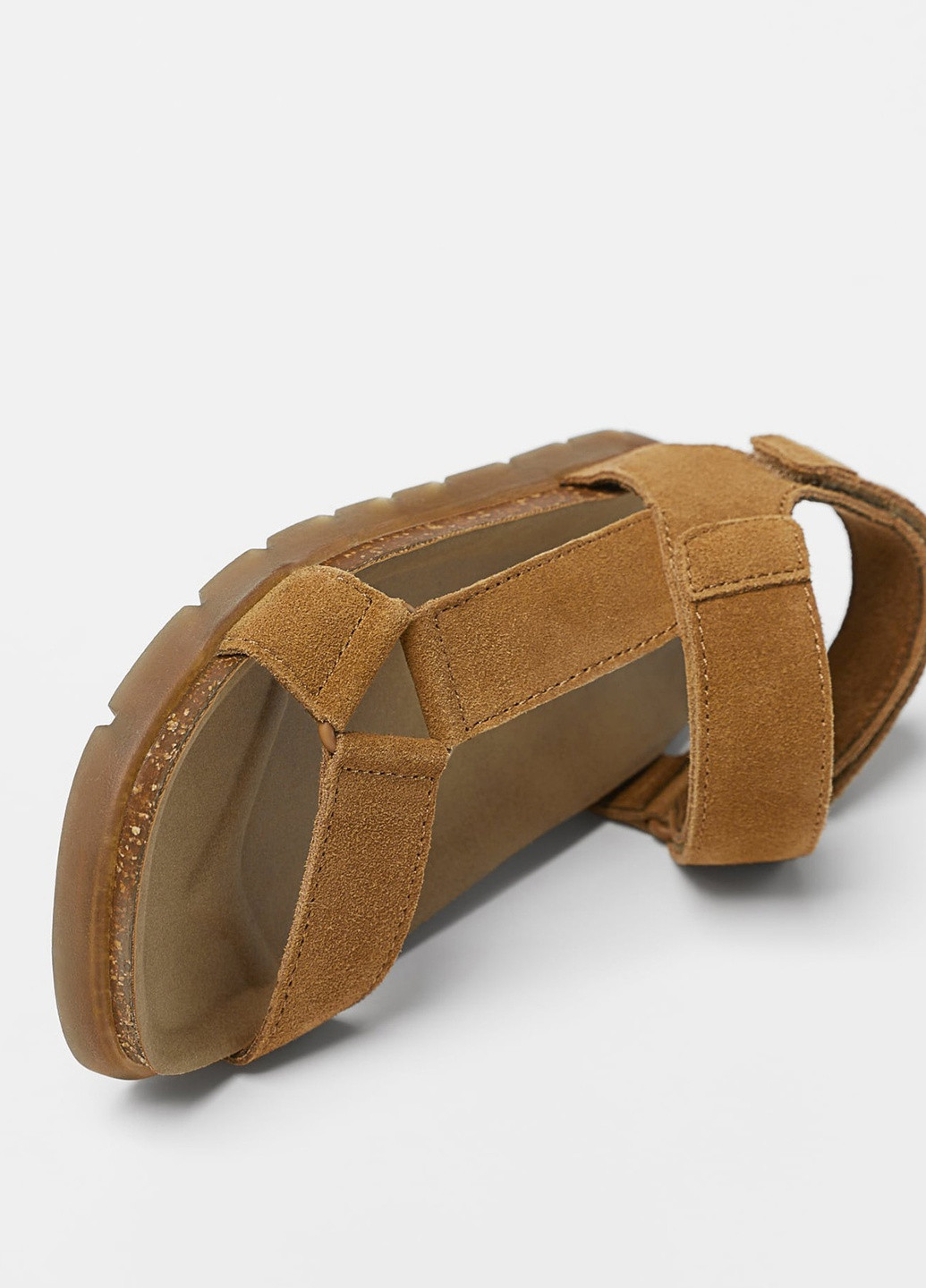 Коричневые кэжуал кожаные сандали для мальчика Zara