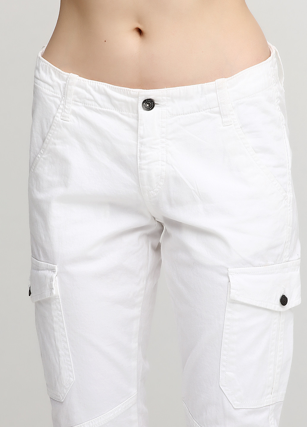 Белые кэжуал летние прямые брюки Gant