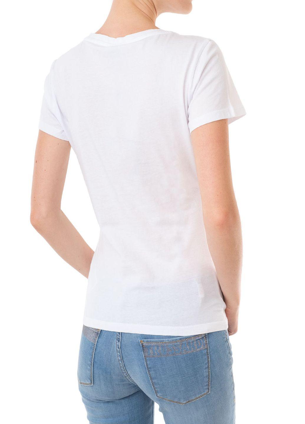 Белая летняя футболка Liu Jo