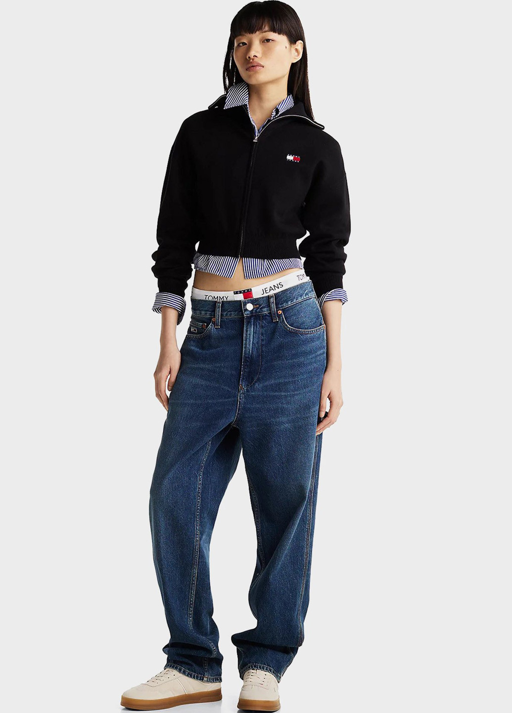 Черный демисезонный кардиган Tommy Jeans