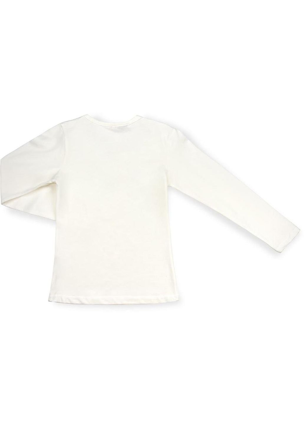 Кофта з мереживною оборкою (4802-140G-cream) Matilda (251313789)