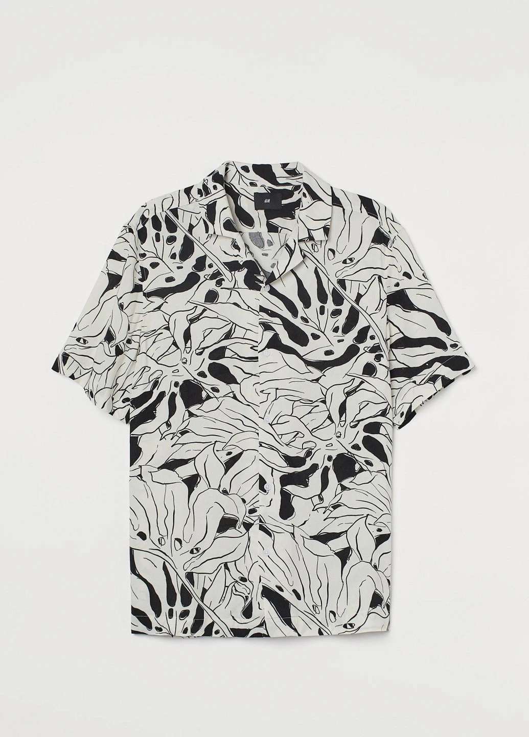 Белая рубашка с рисунком H&M