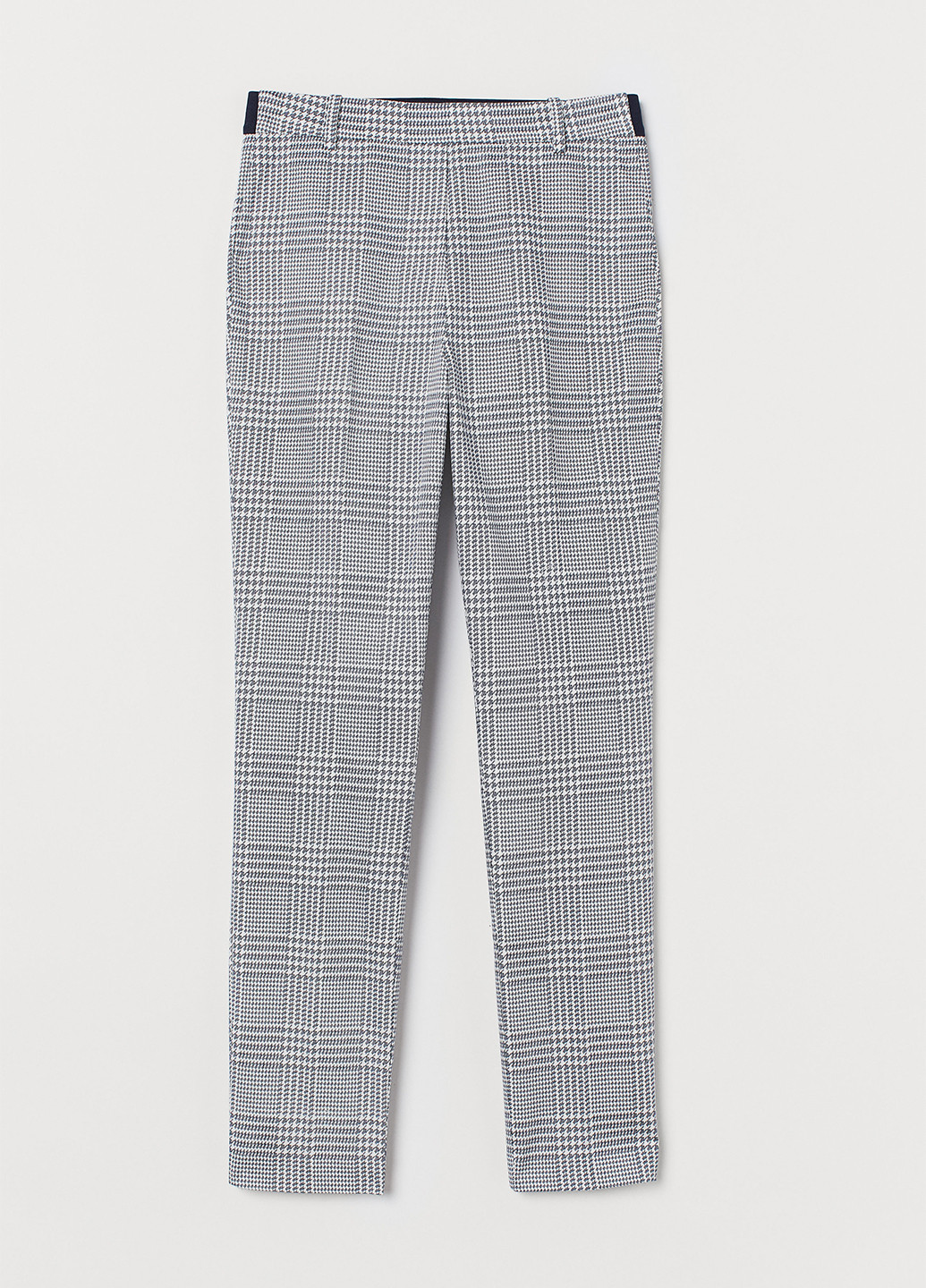 Серые кэжуал демисезонные зауженные, укороченные брюки H&M