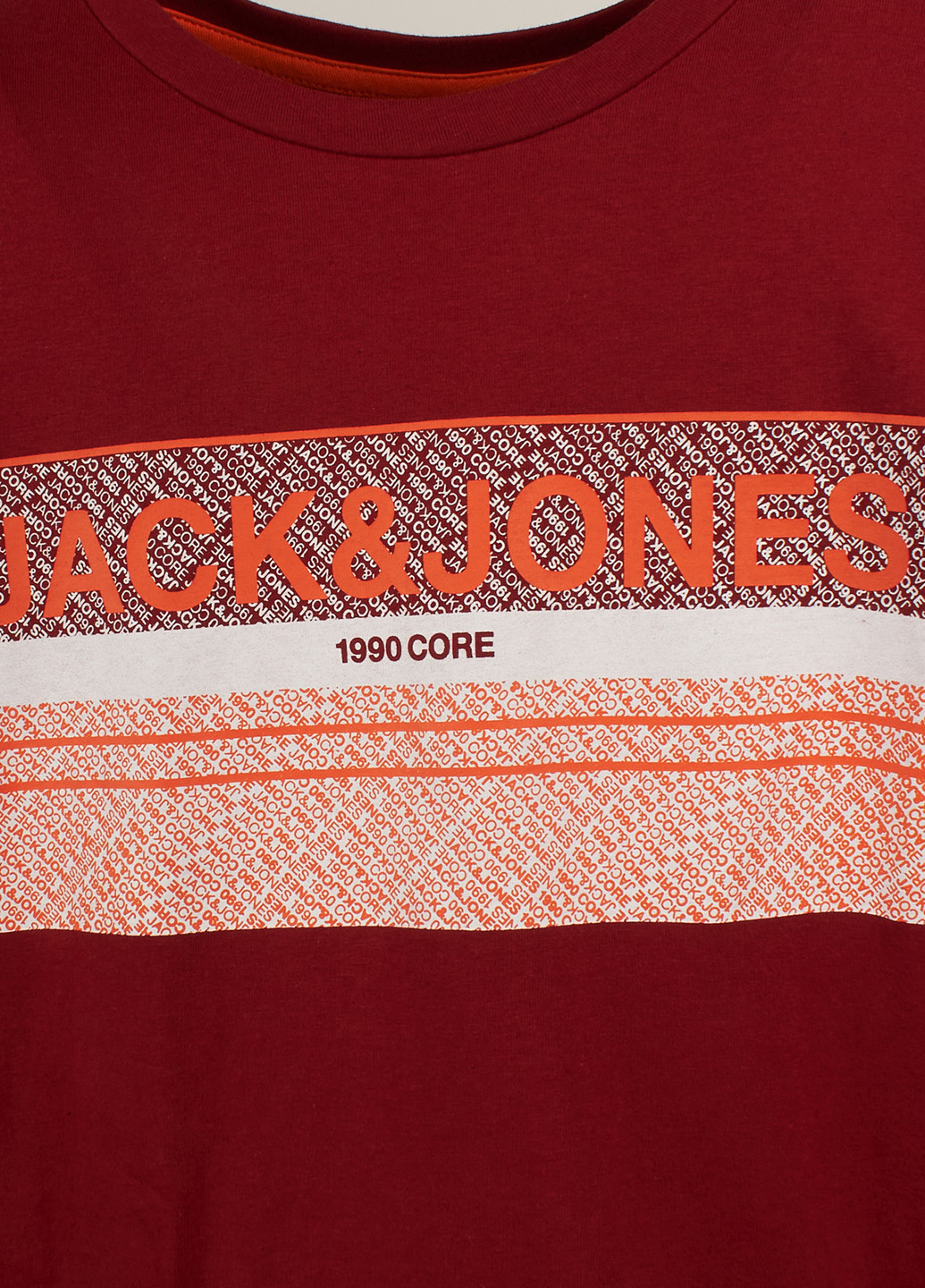 Бордовая футболка Jack & Jones