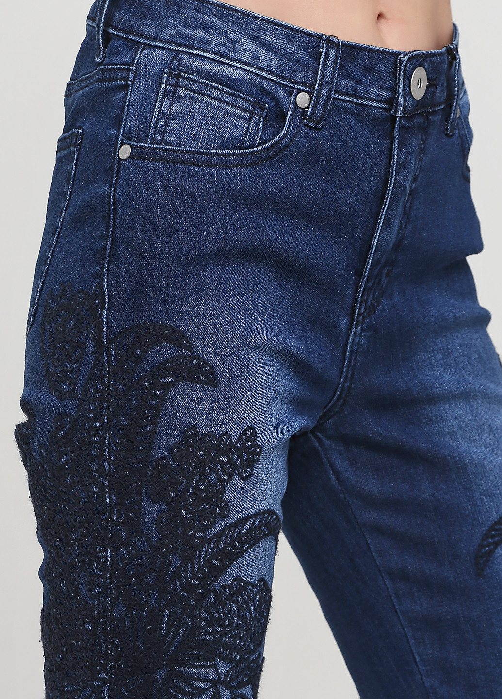 Темно-синие демисезонные зауженные джинсы B.C. Best Connections