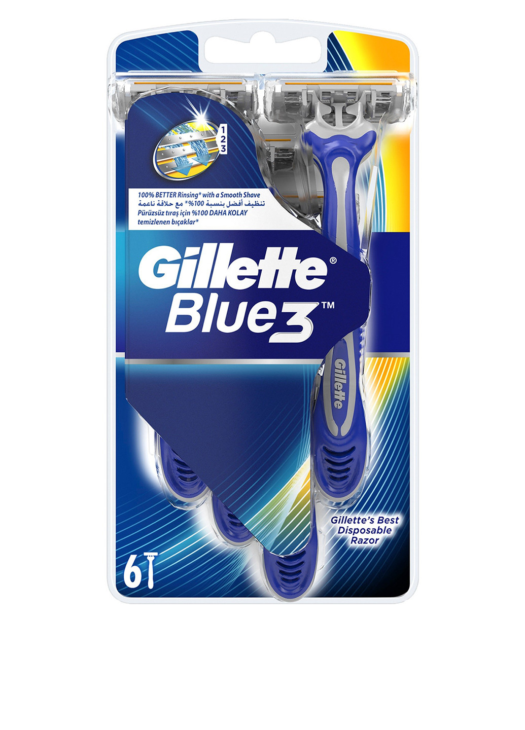 Бритва одноразовая Blue 3 (6 шт.) Gillette (8937276)