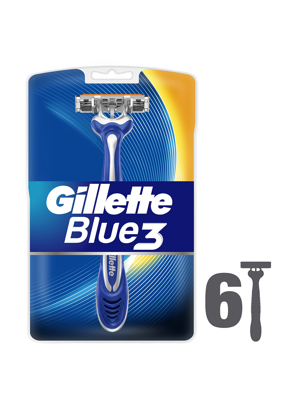 Бритва одноразовая Blue 3 (6 шт.) Gillette (8937276)