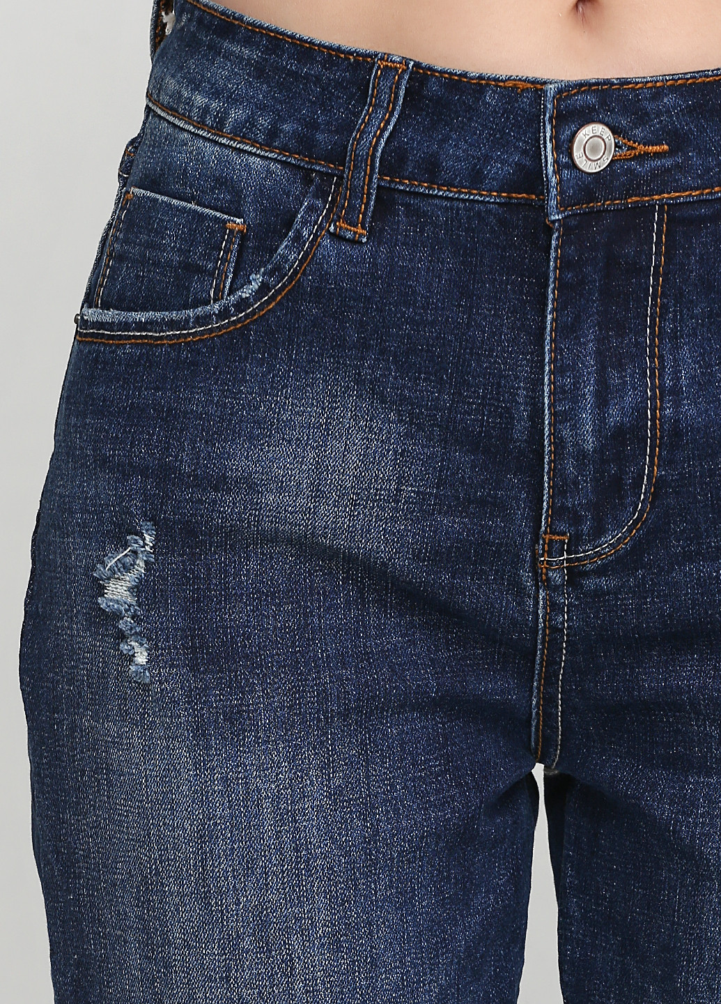 Синие демисезонные зауженные джинсы Y.TWO Jeans