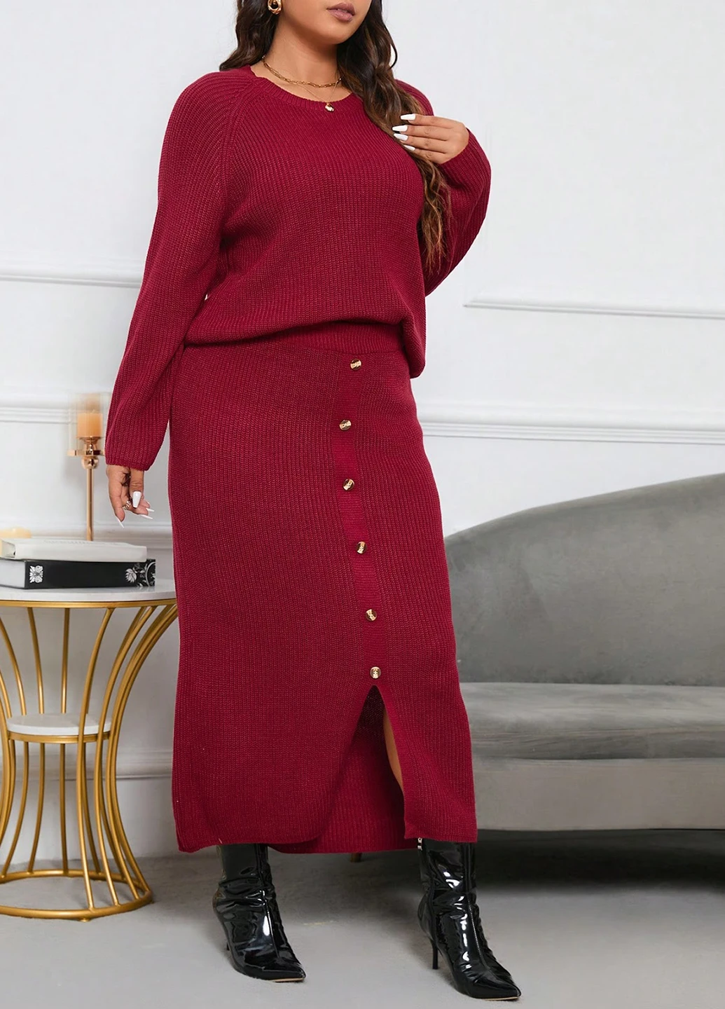 Костюм (свитер, юбка) SHEIN (322852433)