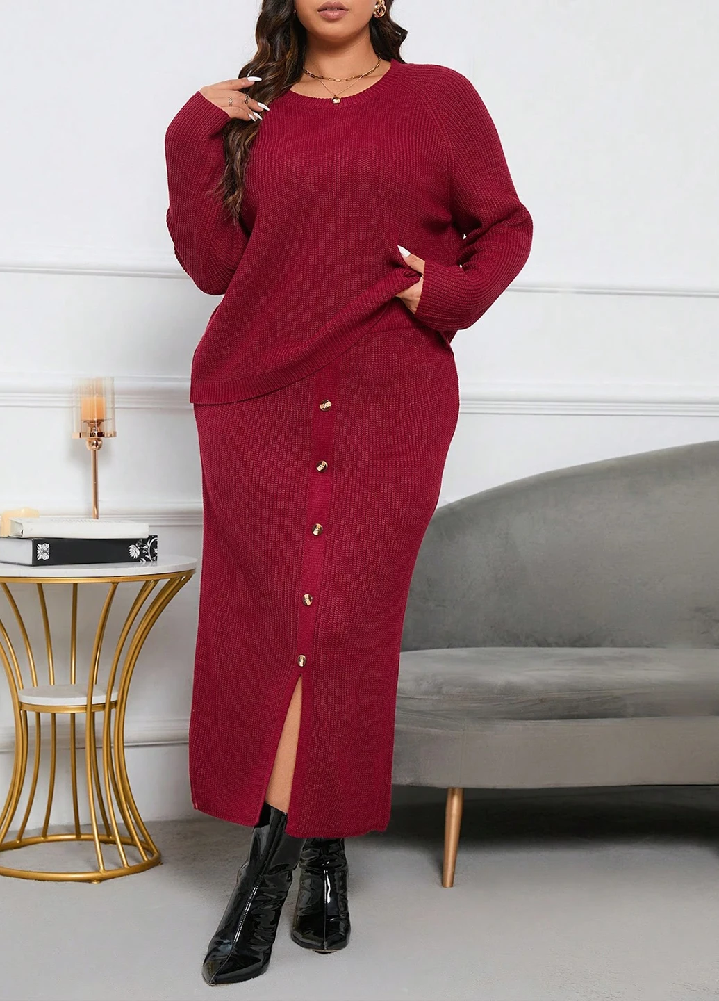 Костюм (свитер, юбка) SHEIN (322852433)