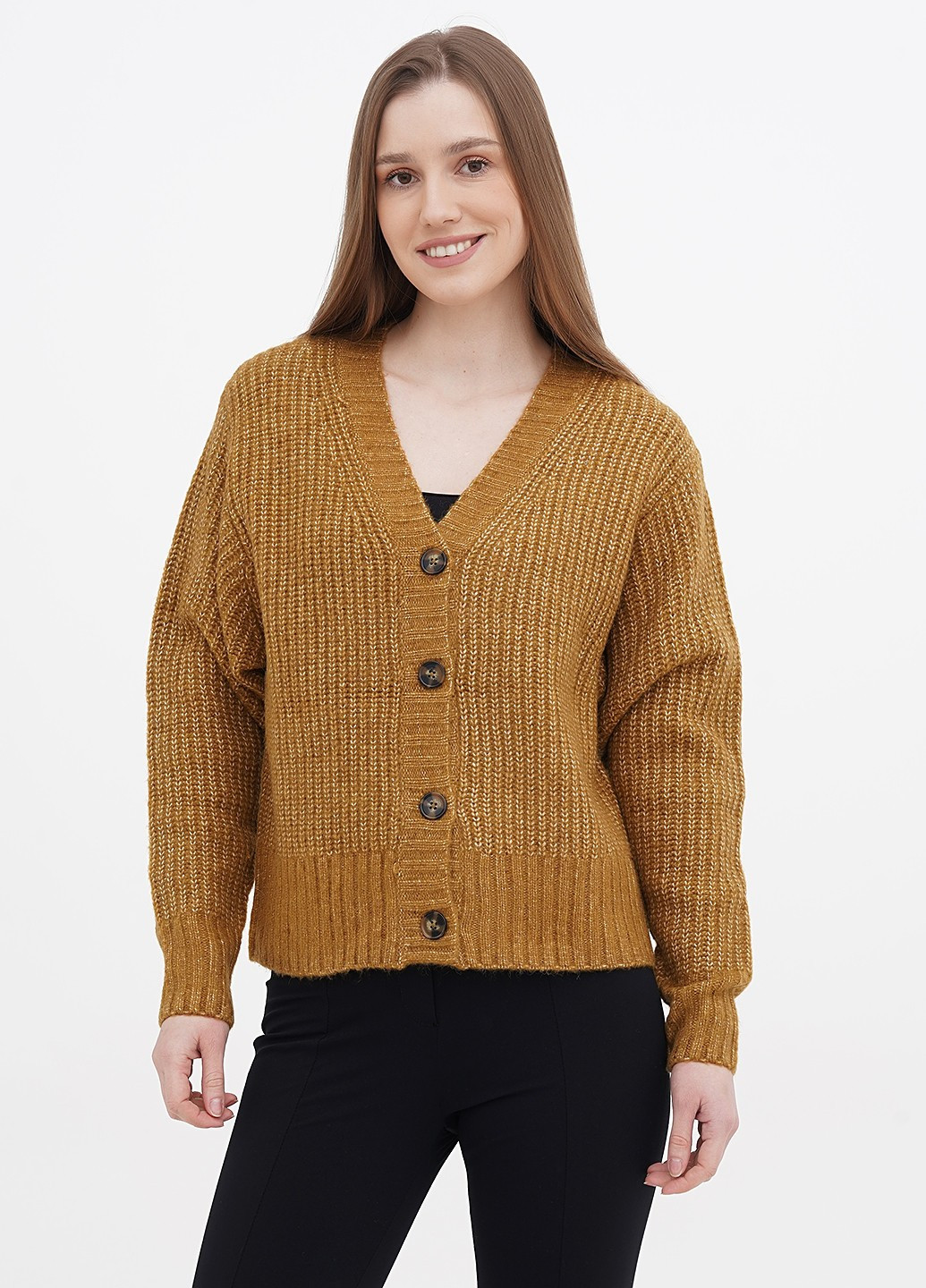 Охряной демисезонный кардиган Monki