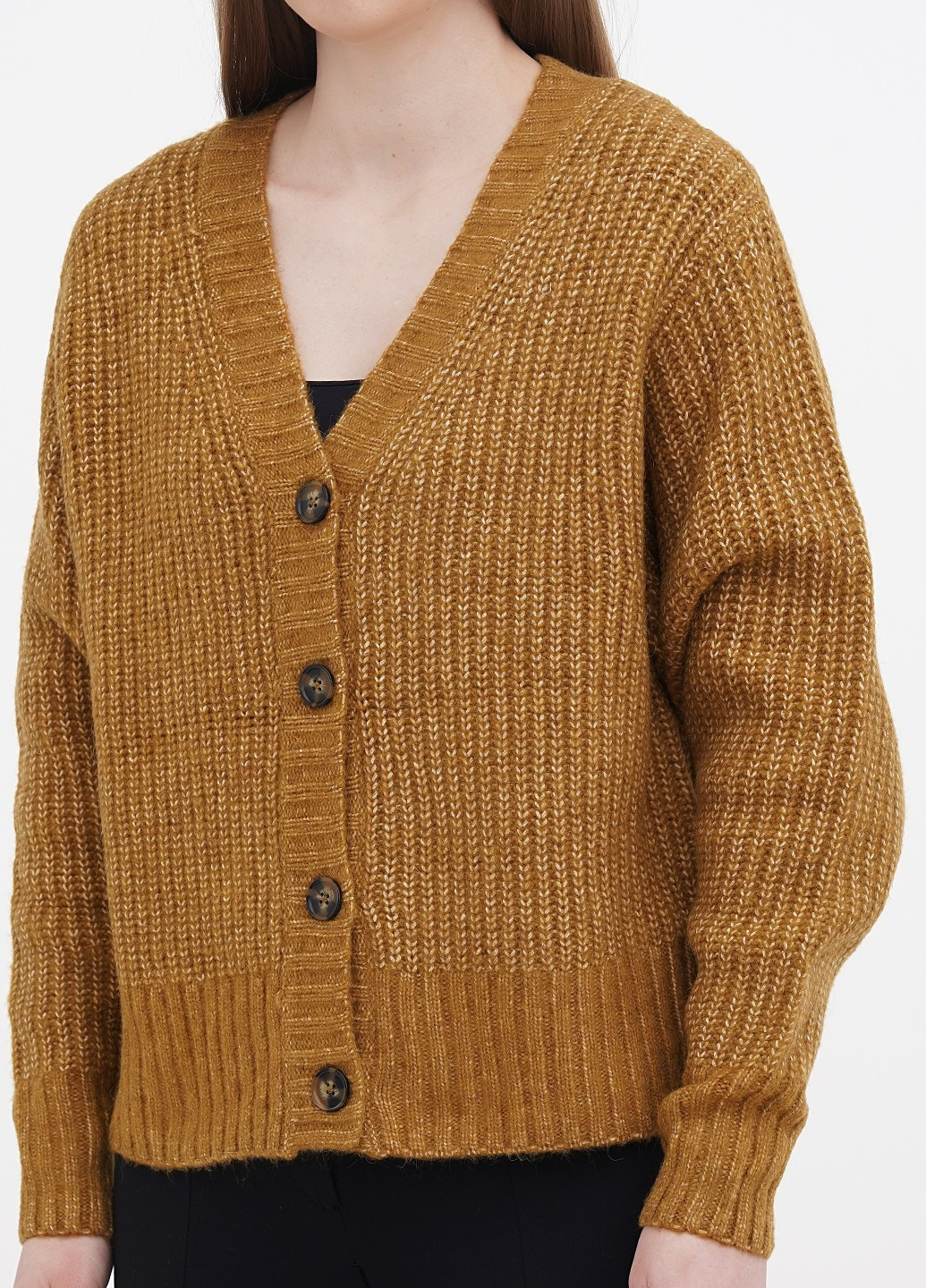 Охряной демисезонный кардиган Monki