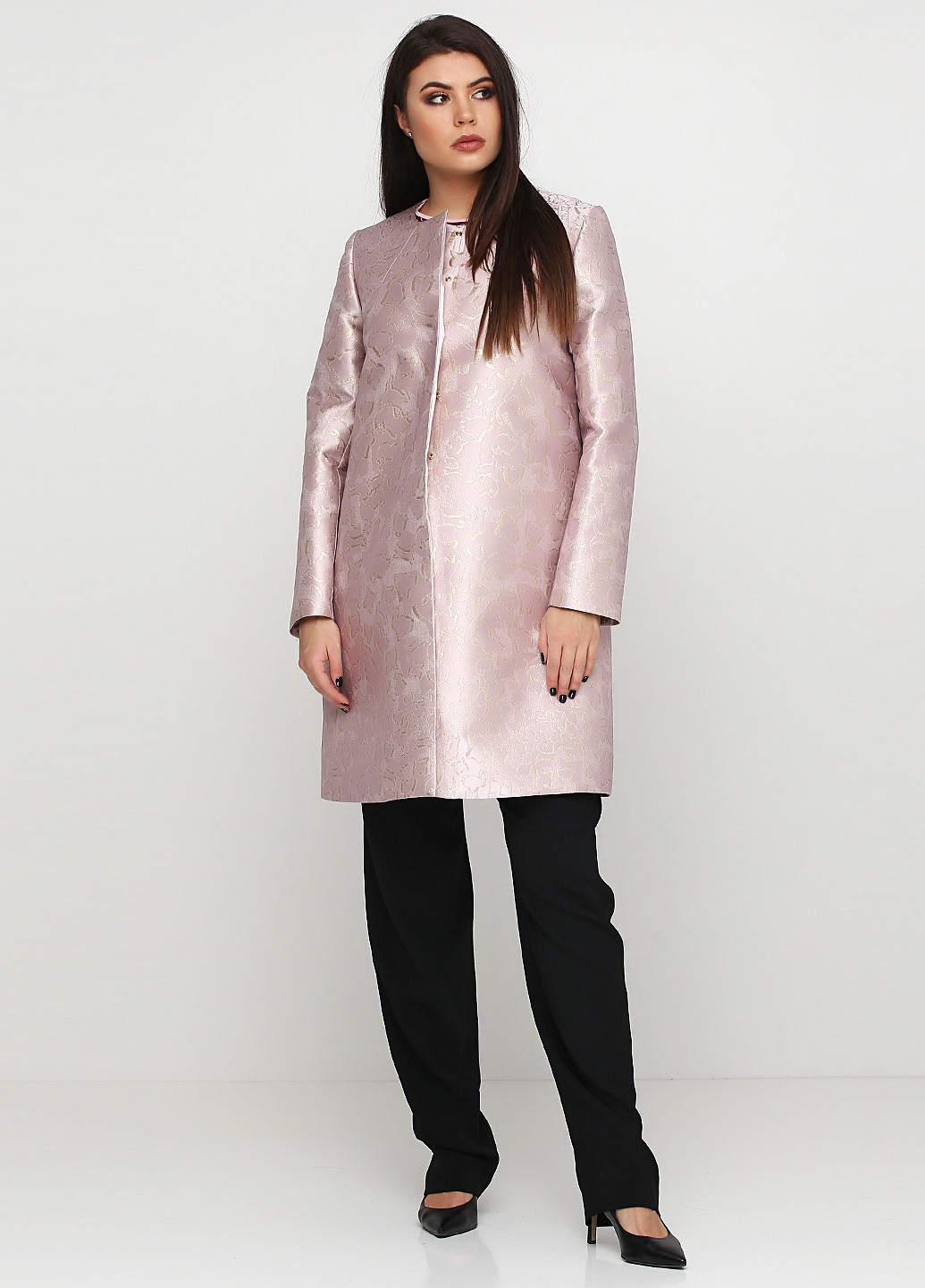 Светло-розовое демисезонное Пальто Mary Katrantzou