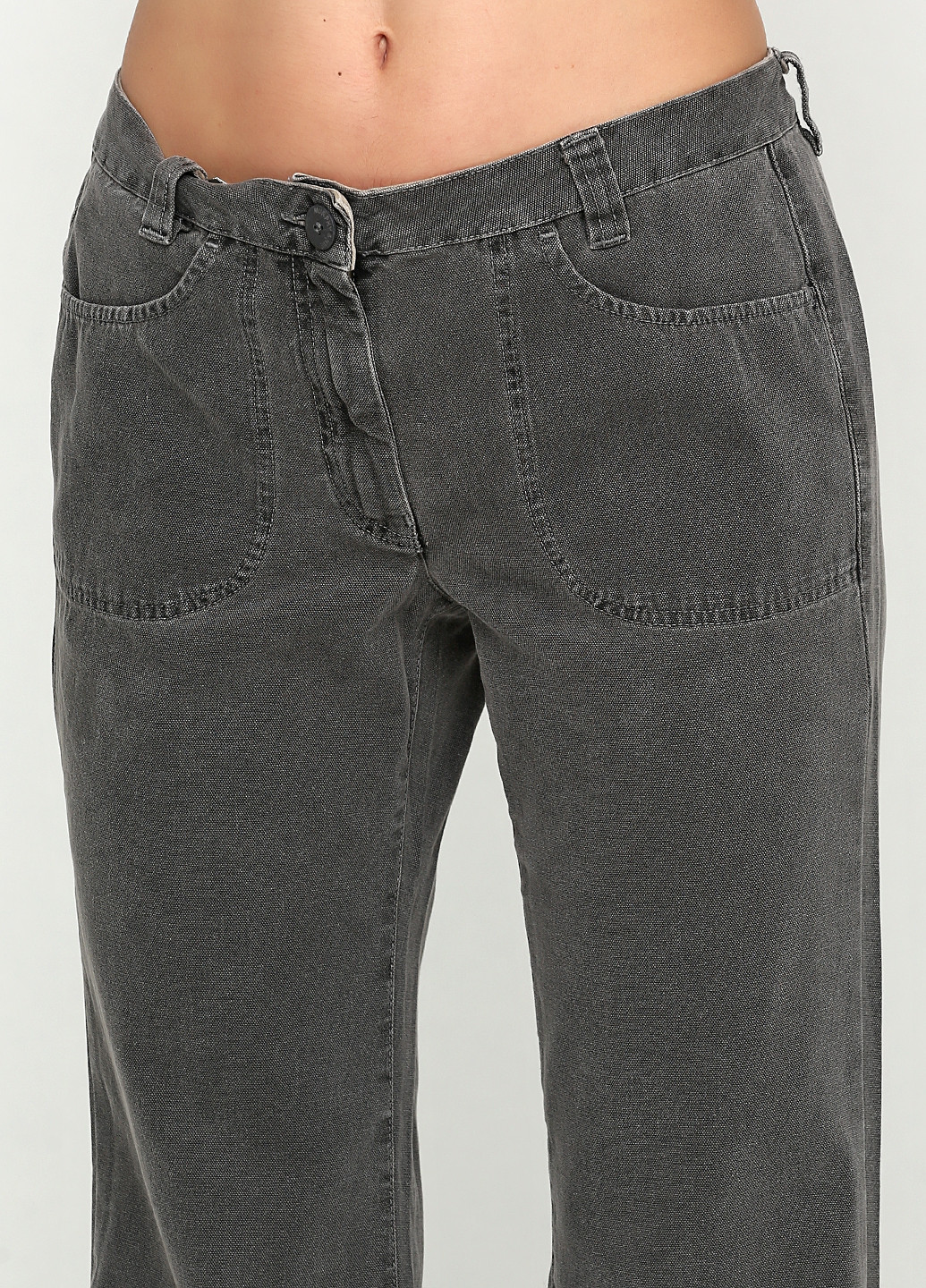 Серые кэжуал демисезонные прямые брюки Murphy & Nye