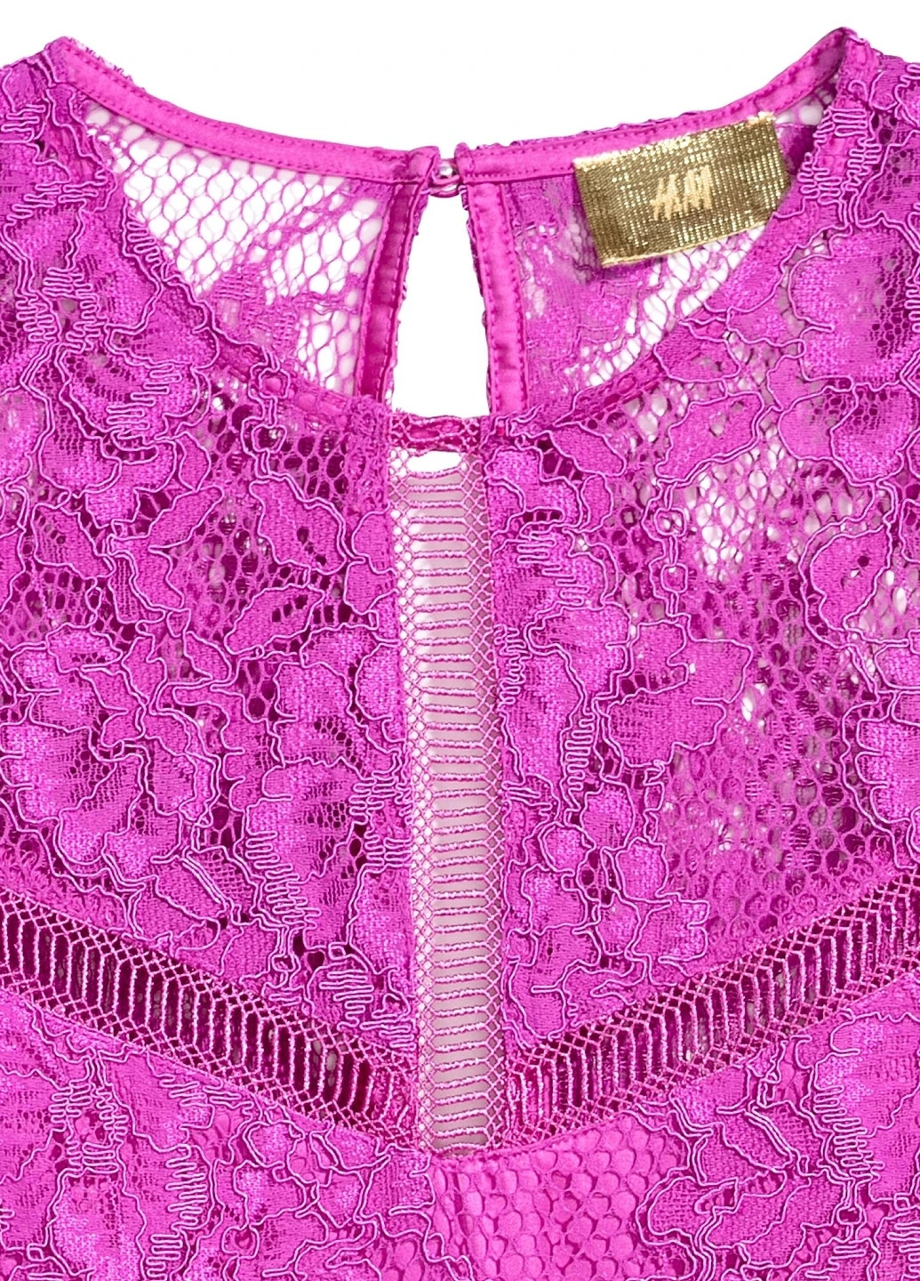 Фуксинова (кольору Фукія) святковий сукня кльош H&M однотонна