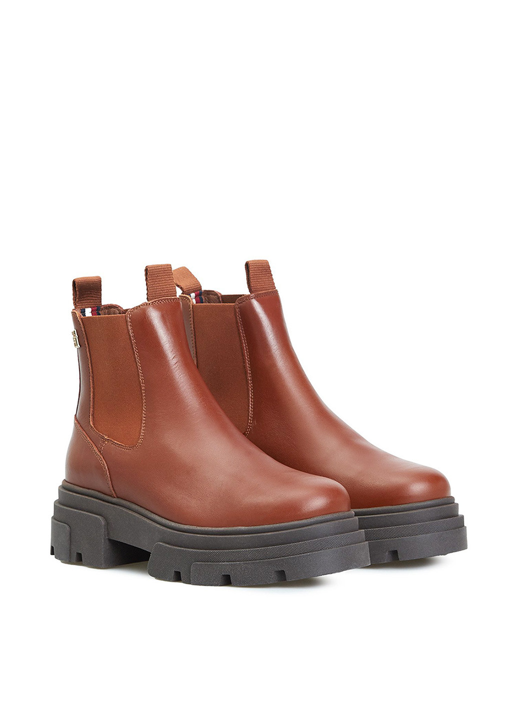 Зимние ботинки челси Tommy Hilfiger с логотипом, на тракторной подошве