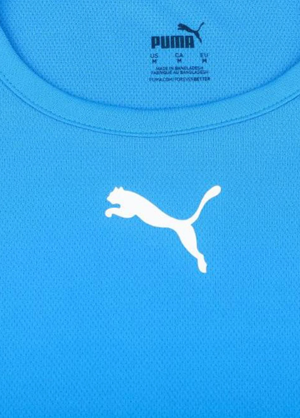 Блакитна демісезонна футболка 704938-02 Puma teamRISE Jersey Jr