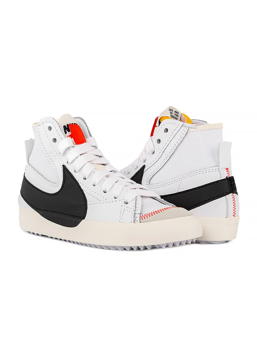 Білі кросівки w blazer mid 77 jumbo Nike