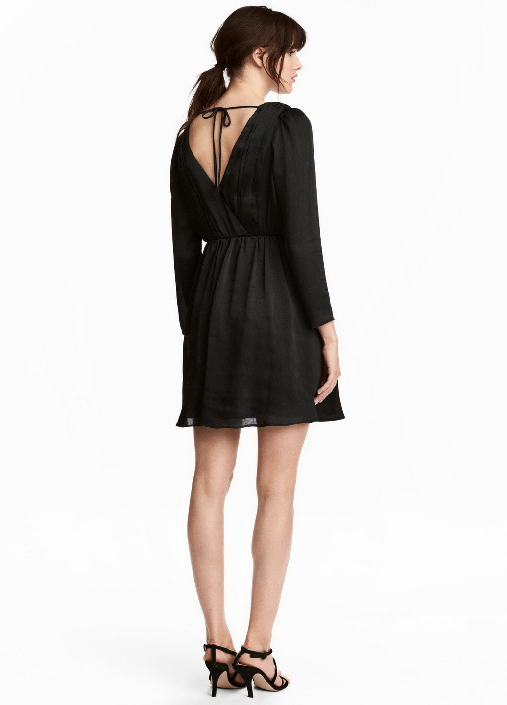 Черное кэжуал платье H&M