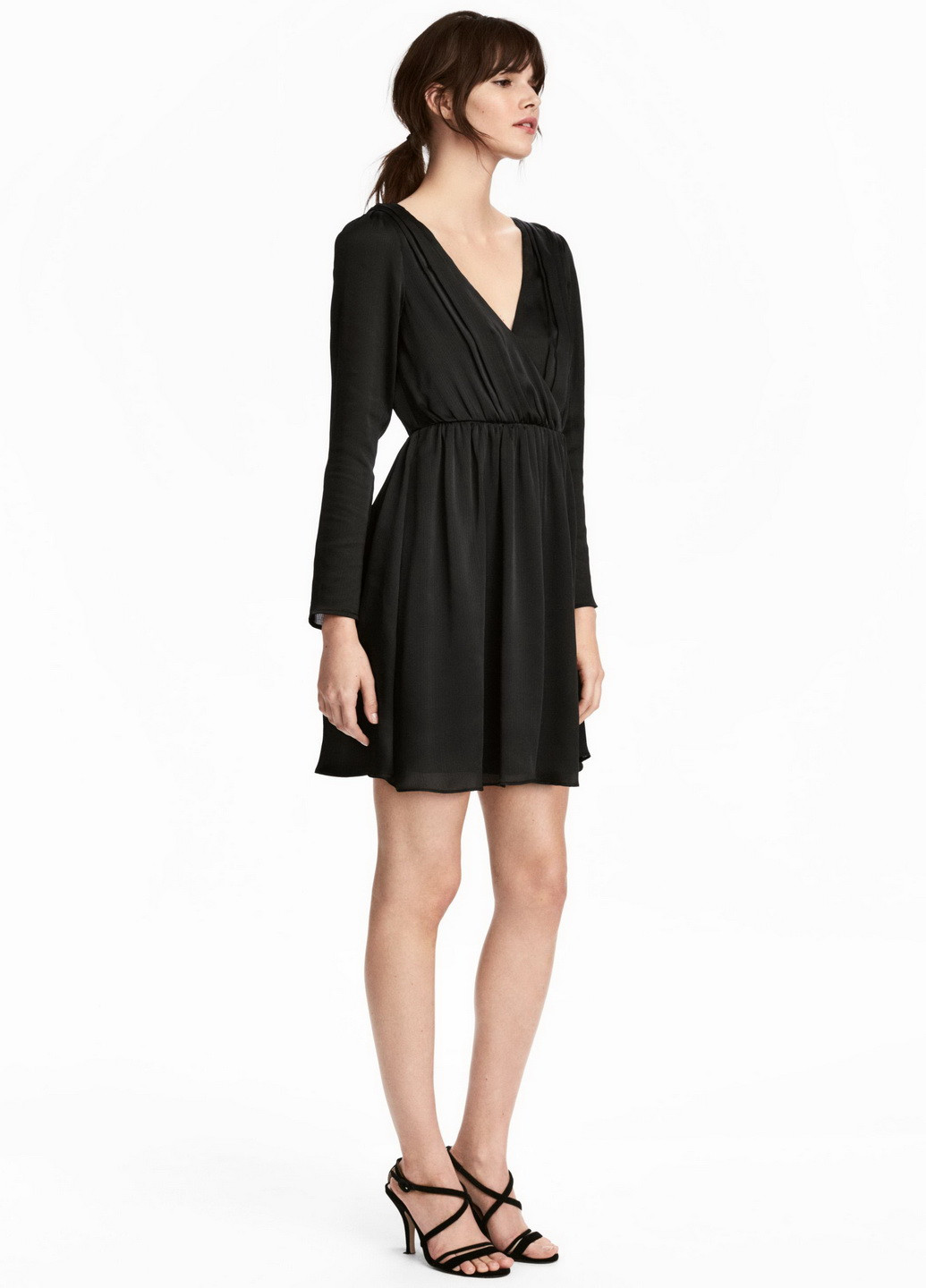 Черное кэжуал платье H&M