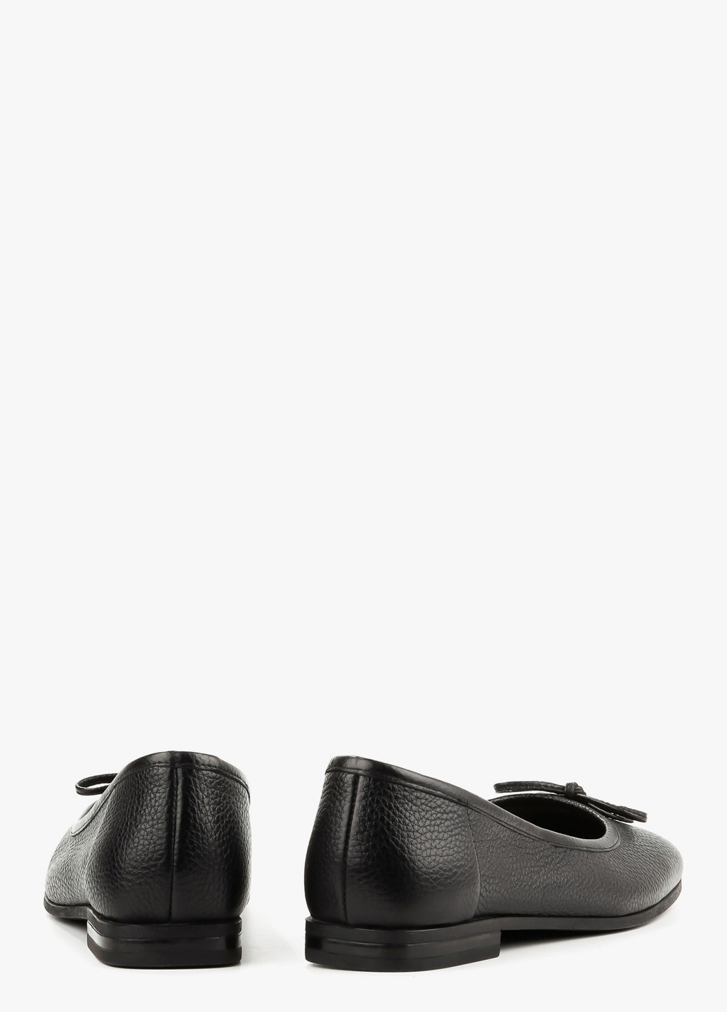 Жіночі балетки Le'BERDES | чорні однотонні бант натуральна шкіра (293152929)