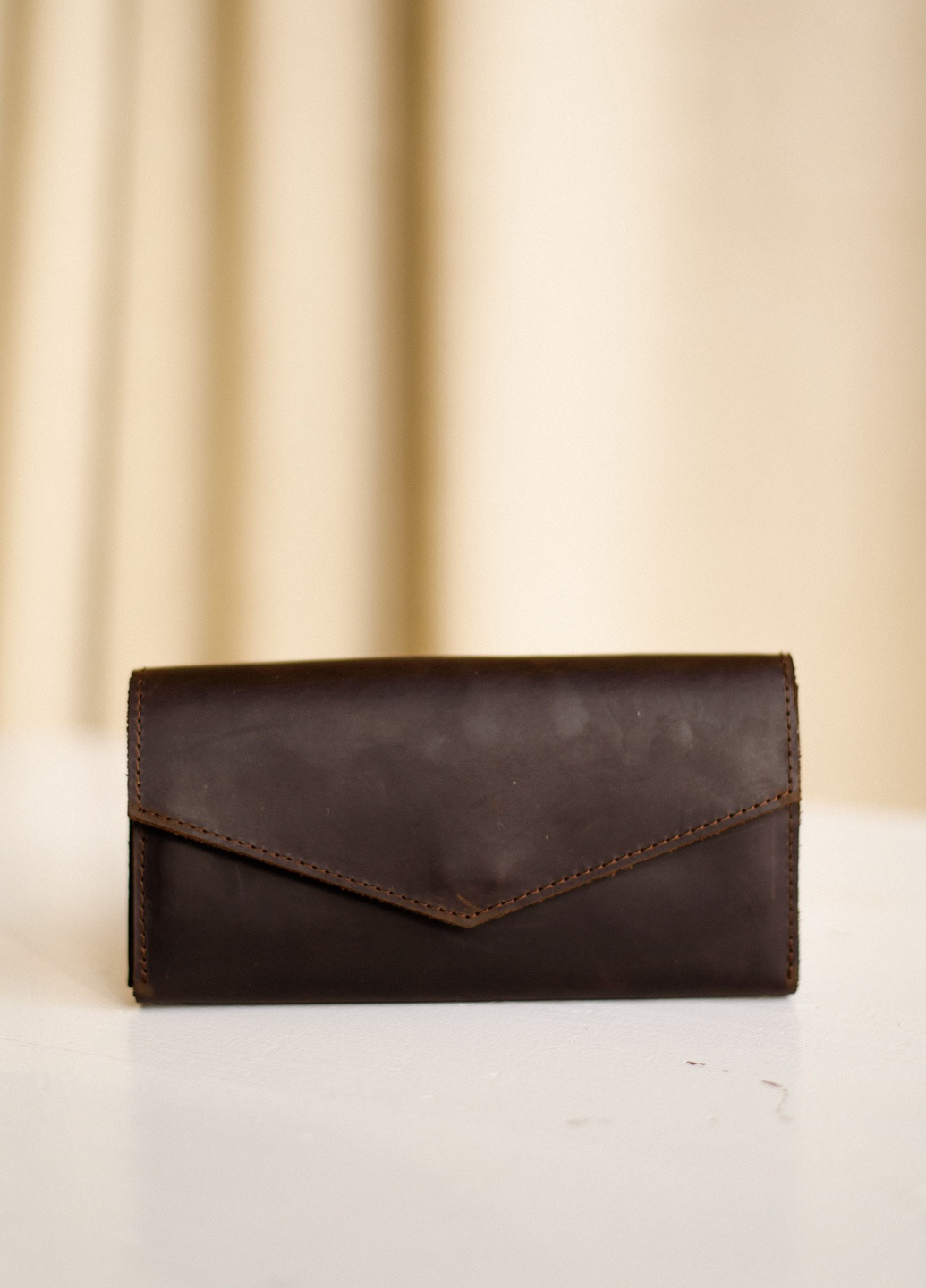 Вместительное портмоне ручной работы из натуральной винтажной кожи коньячного цвета Boorbon (253513771)